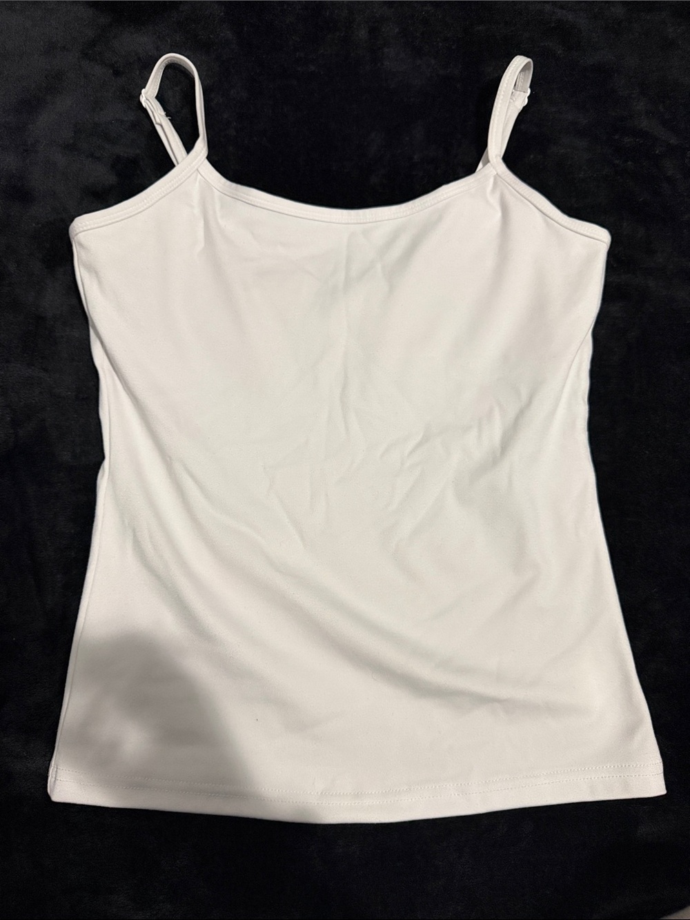 Cotton Candy White Spaghetti Strap Camisole